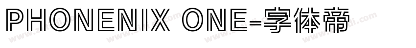 PHONENIX ONE字体转换